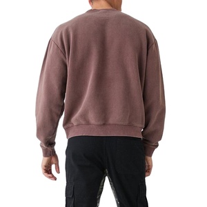 Oversized Acid Wash Sweatshirt For <b>Men</b> Professional Manufacture Sweatshirt Streetwear <b>Men</b> Acid Wash Sweatshirt MADE BY BS - Product Image 5