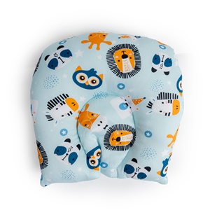 ชุดเครื่องนอนผ้าฝ้ายลายจุดสำหรับเด็กชุดมุ้งกันยุงพร้อมของเล่นแบบห้อยลายสิงโตสีน้ำเงิน - Product Image 4