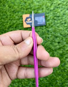 Pinzas de pestañas rosas personalizadas de etiqueta privada con mango de corazón Pinzas de extensión de pestañas con pinzas de pestañas de agarre de fibra de corazón - Product Image 5