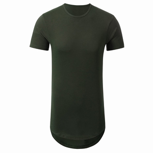 TRENDION APPAELS OEM T <b>Shirt</b> Private Label Men's Longline T <b>Shirt</b> Curved Hem T <b>Shirt</b> Side <b>Zip</b> Casual Fashion Tee Supplier - Product Image 1