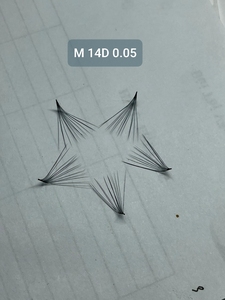 Handmade Synthetic Hair 56 <b>Clusters</b> Individual Flare <b>Lashes</b> Black Knot Free 12 Rows Mega Volume 10D-20D 8mm-14mm - Product Image 5