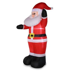Decorazione Gonfiabile da Giardino Babbo Natale 2,4m con 4 Luci a Stringa - Product Image 5