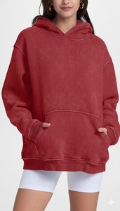Sudadera con Capucha para Hombre, Casual, Holgada, 100% Algodón Lavado, con Bolsillo Frontal Grande, Diseño Estampado, Manga Regular, Impermeable y Transpirable - Product Image 4
