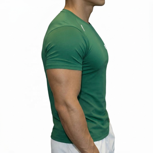 Camiseta Deportiva de Compresión para Hombre, Ligera, Holgada, para Gimnasio, Culturismo, Manga Corta, Negra, para Correr, 100% Deportiva - Product Image 4