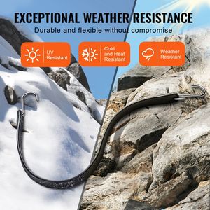 Set di 50 Corde Elastiche Piatte Resistenti con Ganci a S in Acciaio da 19,8 mm, 79 cm, Accessori per il Controllo del Carico per Camion e Teloni - Product Image 3