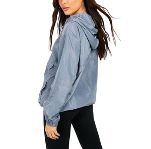 Chaqueta de nailon de talla grande de alta calidad para mujer, Jersey fino transpirable a prueba de viento con cuello levantado, rompevientos, ropa para exteriores - Product Image 2