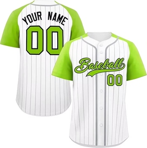 เสื้อเบสบอลแบบซับลิเมชั่นสั่งทำพร้อมโลโก้ขายส่ง ผ้าโพลีเอสเตอร์ 100% เสื้อซอฟต์บอลเปล่า เสื้อยืดเบสบอลติดกระดุมเต็มตัว - Product Image 5