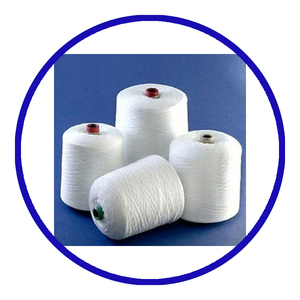 Best Supplier NE 50s/1 <b>100</b>% <b>Polyester</b> Core Spun <b>Yarn</b> High Tenacity Anti-Bacteria Dyed Pattern Ring Spun Home Textiles Weaving - Product Image 3