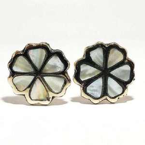 Boutons en laiton non taillés en nacre, accessoires de quincaillerie faits à la main de la meilleure qualité, boutons de tiroir et de porte de cuisine en laiton et nacre - Product Image 2