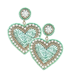 Boucles d'oreilles personnalisées en perles, motif colibris, légères, pour filles et femmes, bijoux en perles de rocaille - Product Image 1