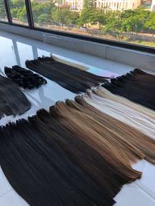 Extensiones de Cabello Virgen Remy Vietnamita Crudo con 15 Años de Experiencia, el Precio Más Bajo, Color SDD, 8-32 Pulgadas, 100 Gramos, Cabello Liso Teñido - Product Image 6