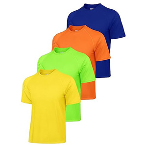 Paquete de 4 Camisetas de Protección Solar para Hombre, Manga Corta, Protección UV UPF 50+, Secado Rápido, para Pesca y Senderismo - Product Image 1
