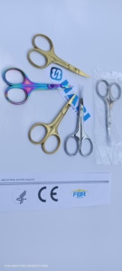 Ciseaux professionnels durables à lame droite en plastique pour broderie et cuticules, fournisseurs en gros, éliminateur de peaux mortes par enfilage - Product Image 5
