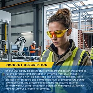 Tonshung SA1369 Frameless Anti-Fog/Anti-Scratch Safety <b>Glasses</b> for Indoor Industrial Use-Personal Protective Equipment - Product Image 6