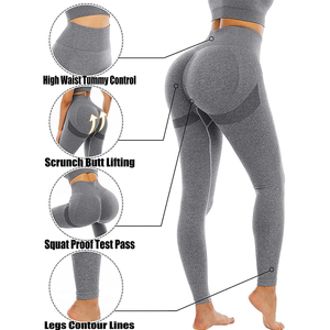Women's High Waist Yoga Pants <b>Tummy</b> <b>Control</b> Slimming Booty Leggings Workout Running Butt Lift Tights - Product Image 4