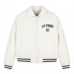 Chaqueta de Cuero Premium para Hombre, a la Venta, Resistente al Viento y al Agua, Teñida en Color Liso, Disponible en Todas las Tallas - Product Image 1