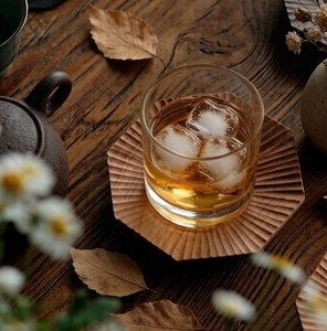 Acacia Wood Coasters for Drinks, Large Absorbent Wooden Coasters for Coffee Table, Coasters for Wooden Table Decor New Home - Product Image 1