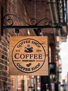 Wholesale VIFARMEX High Quality Solid Wood Hanging Sign Various Colors Minimalist/Rustic Design <b>Decoration</b> - Product Image 2