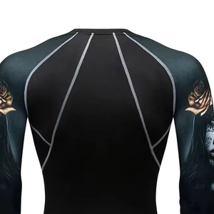 Servicios OEM ODM, Camiseta de Manga Larga Transpirable de Spandex y Poliéster, Ajustada, para Hombre, Protección UV, Talla Adulto, en Venta - Product Image 6