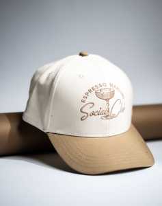 Casquette de baseball brodée Espresso Martini Socials Club, unisexe, 6 panneaux, réglable, en coton, décontractée, taille adulte 58-60CM - Product Image 3