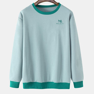 เสื้อสเวตเชิ้ตผ้าฝ้ายผสมแบบเบสิคสุดเทรนดี้ พร้อมเนื้อผ้านุ่มระบายอากาศได้ดี ให้ความอบอุ่นและสวมใส่สบาย เหมาะสำหรับชีวิตประจำวัน - Product Image 1