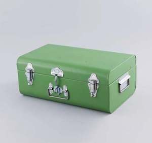 กล่องเก็บของโลหะรูปทรงสี่เหลี่ยมผืนผ้าสำหรับใส่เสื้อผ้าและเครื่องประดับ กล่องเก็บของน้ำหนักเบาแข็งแรงสำหรับใช้ในบ้านพร้อมกุญแจล็อค - Product Image 6