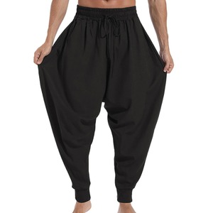 <b>Men's</b> Black Solid Mid Waist Capri Shorts Cotton Drawstring Casual Breathable <b>Cropped</b> Summer Streetwear Style - Product Image 5