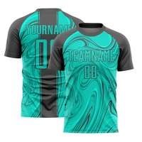 Maillots de football américain personnalisés pour équipe, noirs |   Tailles pour hommes et femmes |   Short léger, respirant, à séchage rapide, protection UV, pour l'entraînement