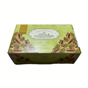 Bastoncini d'Incenso alle Erbe Arrotolati a Mano con Tulasi, Copal e Legno di Sandalo, Esclusivo Mix Masala, Confezione da 12 - Product Image 2