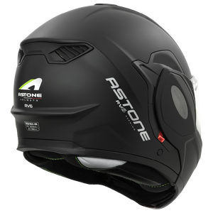 Casco de Motocicleta Abatible ASTONE RV6 NEGRO MATE, Nuevo, Hecho de Material ABS Resistente, 1 Año de Garantía - Product Image 2