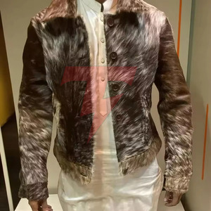 Winter Hair On <b>Leather</b> <b>Jacket</b> For <b>Men</b> Premium Material Custom Size Comfortable Fashion Outerwear Collection Apparel - Product Image 5