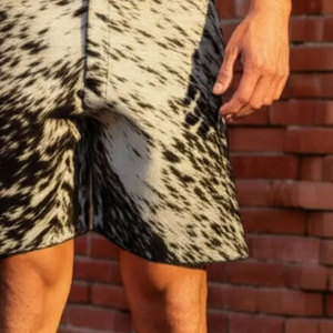 Shorts en cuir de vachette de style streetwear pour homme, personnalisés, avec poches latérales, respirants, séchage rapide, marque privée, qualité supérieure - Product Image 6