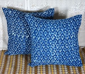 ปลอกหมอนอิงผ้าฝ้ายแท้ 100% พิมพ์ลายด้วยมือ พร้อมขอบเย็บอย่างดี เหมาะสำหรับใช้ในโรงแรม ตกแต่งโซฟา เตียงนอน และบ้าน - Product Image 4