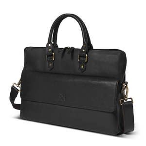 Sac à dos professionnel en cuir véritable bicolore, luxueux, élégant et durable, avec fermeture à poignée - Product Image 4