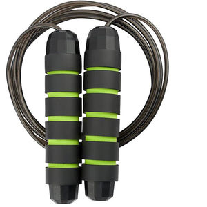 Cuerda de saltar de velocidad de alambre de acero pesado para fitness al por mayor, cuerda de PVC con peso para deportes y gimnasio en casa - Product Image 1