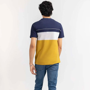 Camiseta Casual para Hombre al por Mayor, 100% Algodón Tejido, Manga Corta, Cuello Redondo, Corte Regular, Estilo Urbano, Liso Teñido, Personalizable con Logotipo OEM - Product Image 4