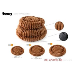Yommy Pet Bed Round Nest 50cm 60cm 70cm Soft <b>Plush</b> Dog <b>Cat</b> Bed - Product Image 3