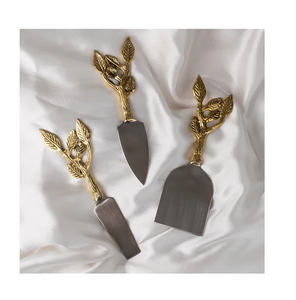 Brass Cheese Knife Sets Cheese <b>Tool</b> Collection <b>Kitchen</b> <b>Tools</b> <b>Gadgets</b> Customized Mirror Polished Cheese Cutter Spreaders - Product Image 2