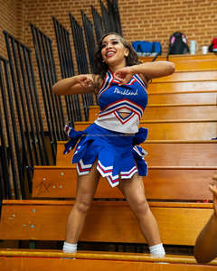 ชุดเชียร์ลีดเดอร์ของผู้หญิงกระโปรงเชียร์ลีดเดอร์ของเด็กผู้หญิงชุดเต้นรำพิมพ์ลายซับลิเมชันตามสั่ง - Product Image 1