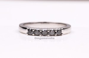 Lab Salt - Pepper diamond Eternity Band | Diamond Eternity Ring | Wedding Band | Engagement Ring |Anniversary Promise Ring Gift - Product Image 3