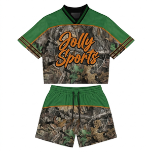 Mens breathable polyester mesh jersey and short <b>set</b> 160 GSM green yellow panel design sublimation custom logo short <b>set</b> for men' - Product Image 3
