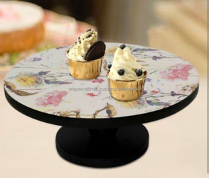 Présentoir à gâteaux en bois de mangue rustique Luxe Artisan Dessert Display pour les fêtes et les mariages Artisanat unique Inde Créations intemporelles - Product Image 4