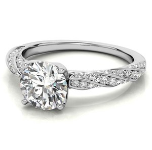 Anillo de Moissanita en Plata de Ley 925 con Baño de Oro de 14K, Certificado, para Compromiso, Boda, Novia, Lujoso, Solitario, Brillante, 4g, Joyería - Product Image 3