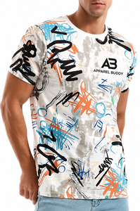 Camiseta de Manga Corta Casual para Hombre, Marca AMY, 100% Algodón, Corte Regular, Lisa, con Logotipo Personalizado Bordado en la Parte Delantera, Venta al Por Mayor - Product Image 4