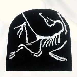 Wholesale Custom Made Digital Printing 100% Cotton Breathable <b>Waterproof</b> Unisex <b>Beanies</b> Caps High Quality Street Style Outdoor - Product Image 1