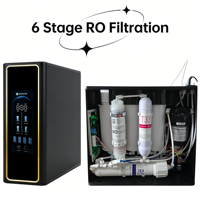 Purificateur d'eau sous évier 6 étapes CE ROHS pour cuisine domestique, machine à osmose inverse à consommation directe, sortie d'eau faible manuelle