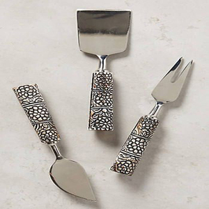 Ensemble de couverts en acier inoxydable de qualité supérieure, design fantastique, couteaux avec manche en forme de feuille, acier miroir - Product Image 4