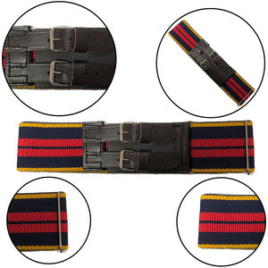 Cinturón Ajustable de Cuero para el Cuerpo de Logística Real, con Correas de Cuero y Ajustador Metálico, Precio Económico y Servicio OEM - Product Image 6