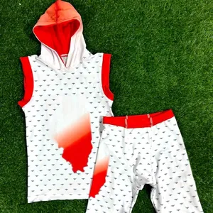 Premium Customized 7v7 American Football Heat-Transfer Printed Uniforms High Quality <b>Compression</b> Jerseys Pants Short Breathable - Product Image 1