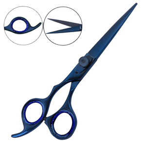 Blue Razor <b>Edge</b> Plasma Coated Barber Scissors 7.5 Inch Professional Hair Cutting Shears Stainless Steel Salon Hairdressing <b>Tool</b> - Product Image 1
